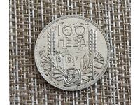 100 LEVA 1937 BORIS III