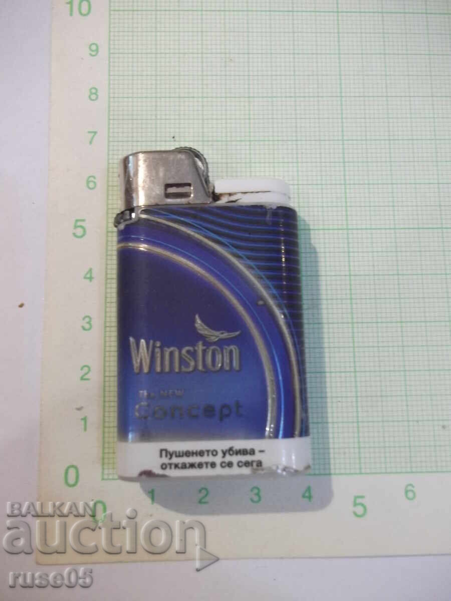 Αναπτήρας "Winston" αερίου με μαλακή φλόγα και πέτρα