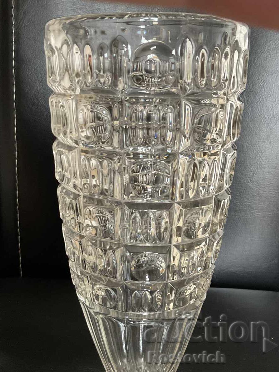 Glass vase - vintage model from Cristal d'Arques France with price € 15.99 | 31.27 BGN Glass vase - vintage model from Cristal d'Arques France with price € 15.99 | 31.27 BGN