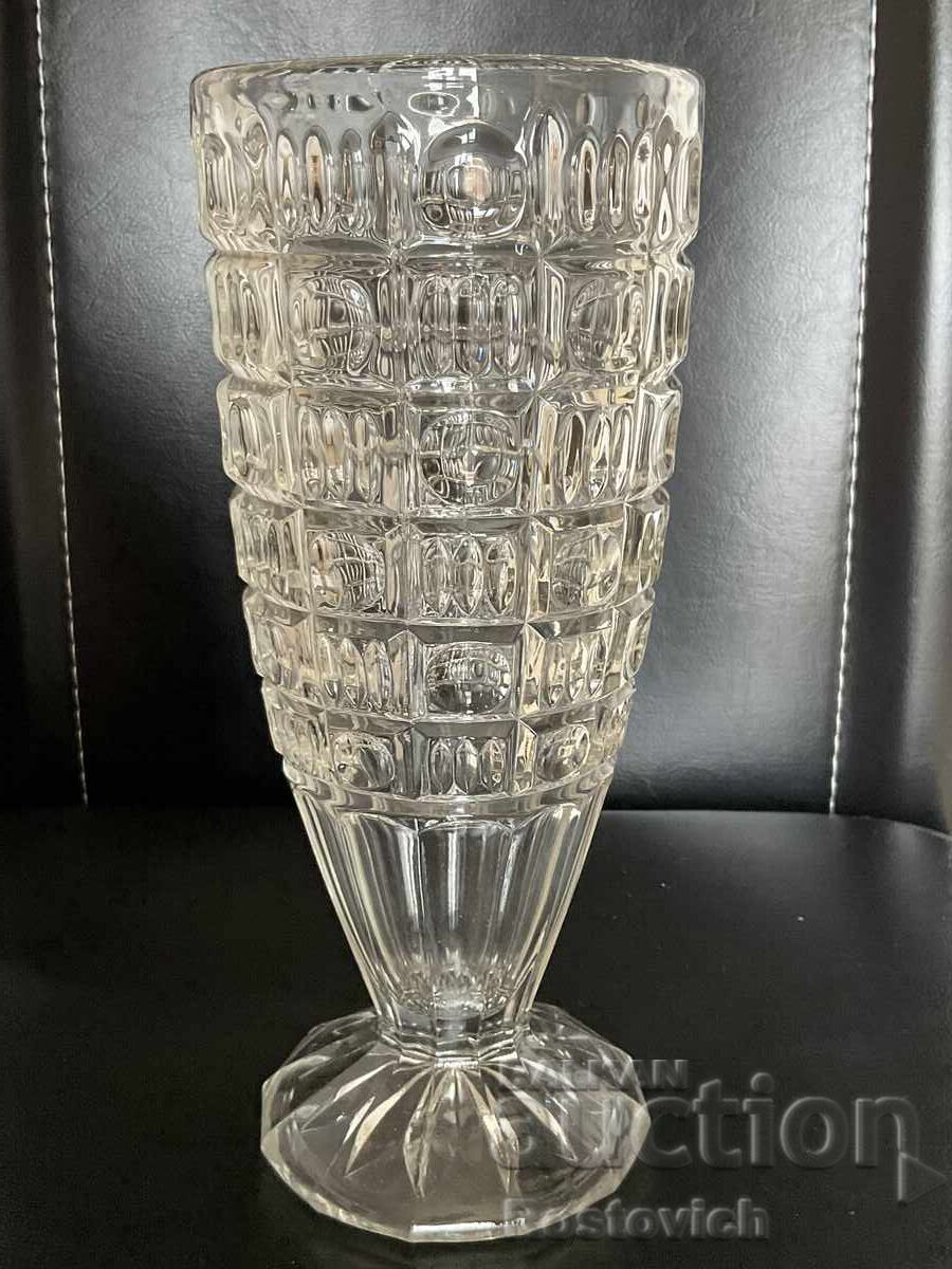 Glass vase - vintage model from Cristal d'Arques France Glass vase - vintage model from Cristal d'Arques France
