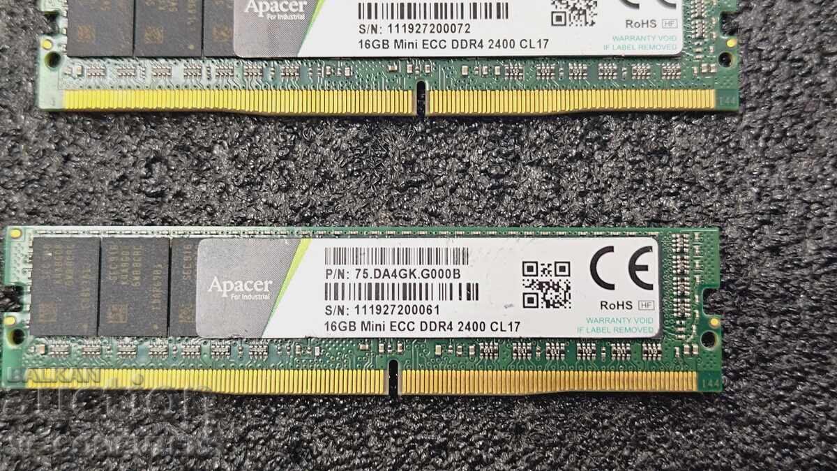 Μνήμη RAM MINI Apacer 64GB (4x16GB) με τιμή € 220.00 | 430.28 BGN