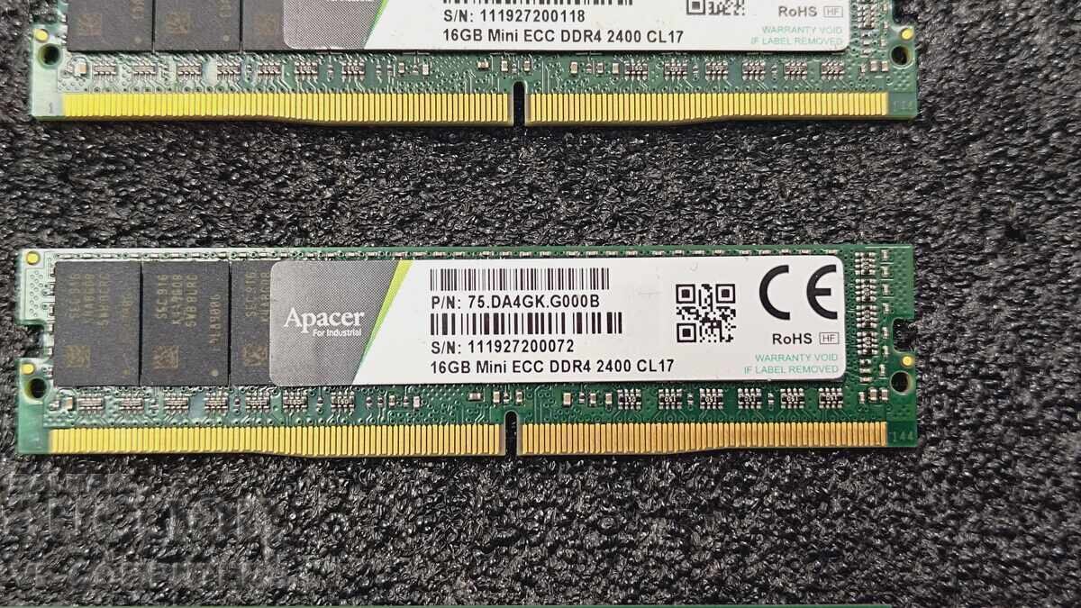 Δημοπρασία Μνήμη RAM MINI Apacer 64GB (4x16GB)