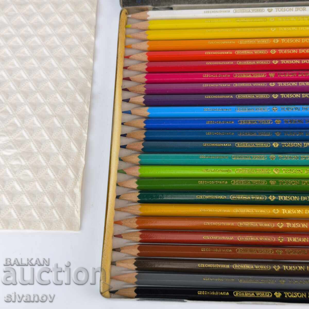 Auction  Toison D'or Colorama 3924 Colored Pencil Set Czechosl#6402