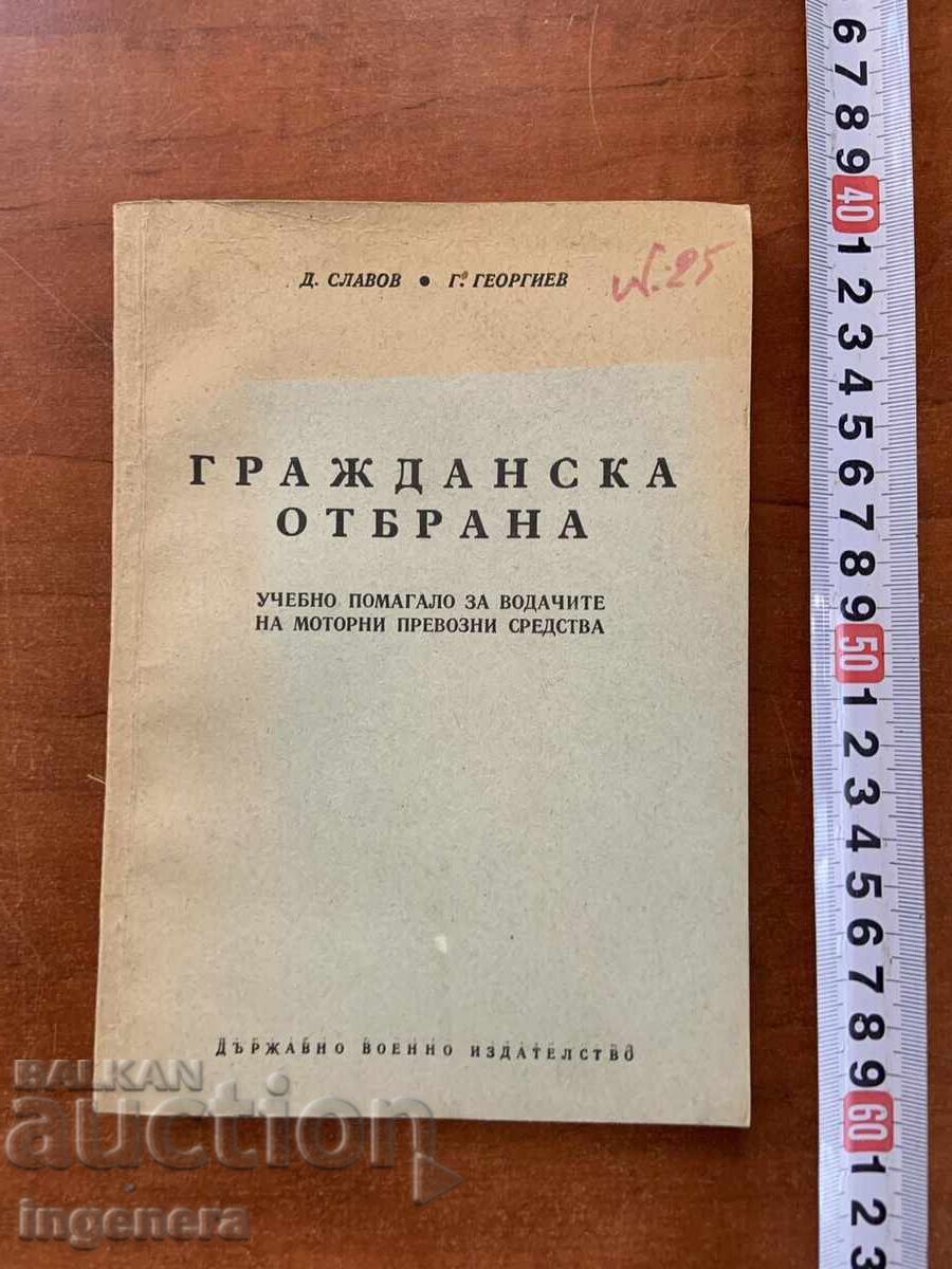 D. SLAVOV - APĂRAREA CIVILĂ - 1966 - EDITURA MILITARĂ