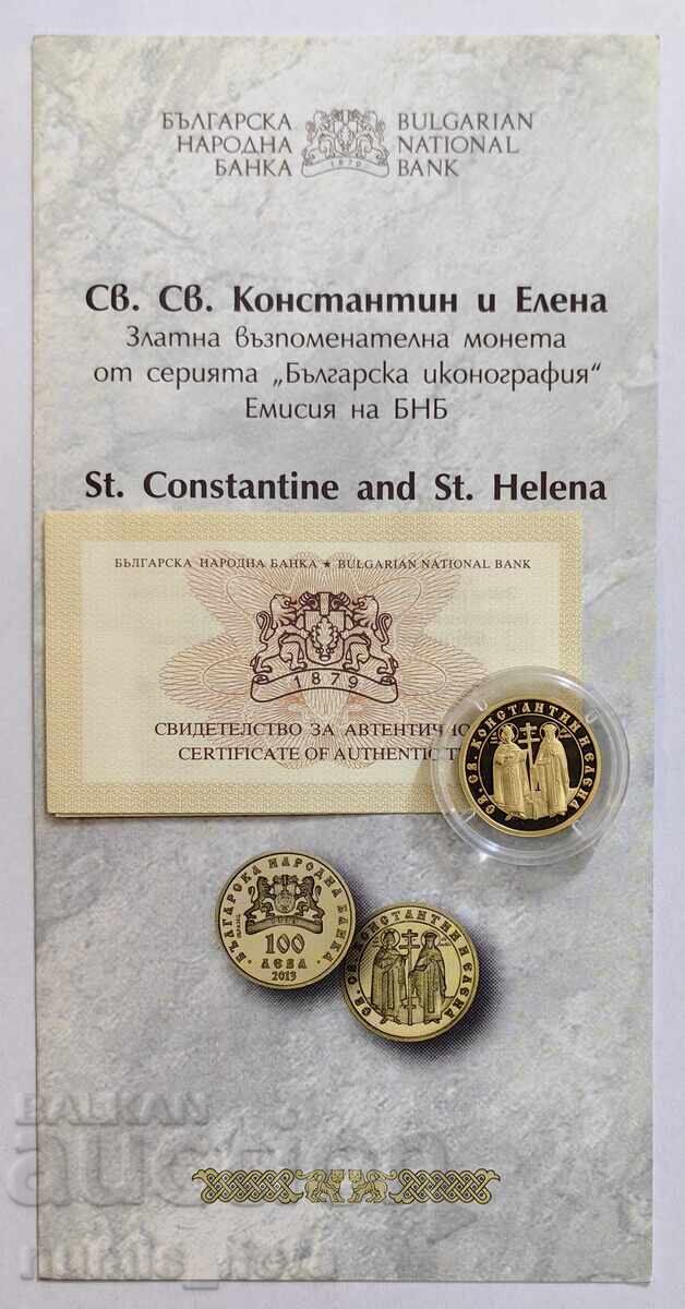 100 лева 2013 година - Св.Св. Константин и Елена 100 лева 2013 година - Св.Св. Константин и Елена