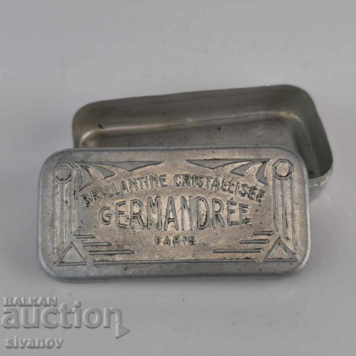 Cutie retro din aluminiu Germandree Paris - Art Deco #6403 cu preț € 9.99 | 19.54 BGN