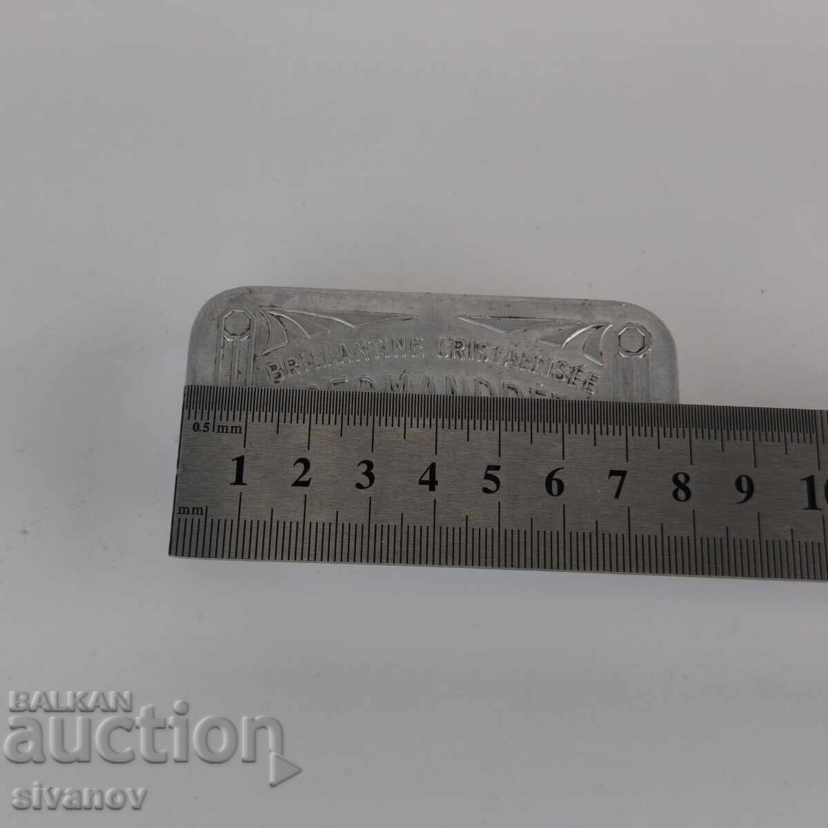 Cutie retro din aluminiu Germandree Paris - Art Deco #6403 - 5