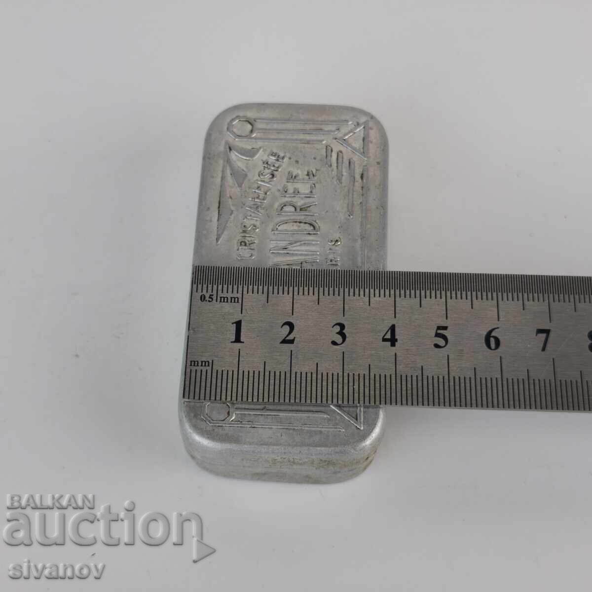 Cutie retro din aluminiu Germandree Paris - Art Deco #6403 - 6