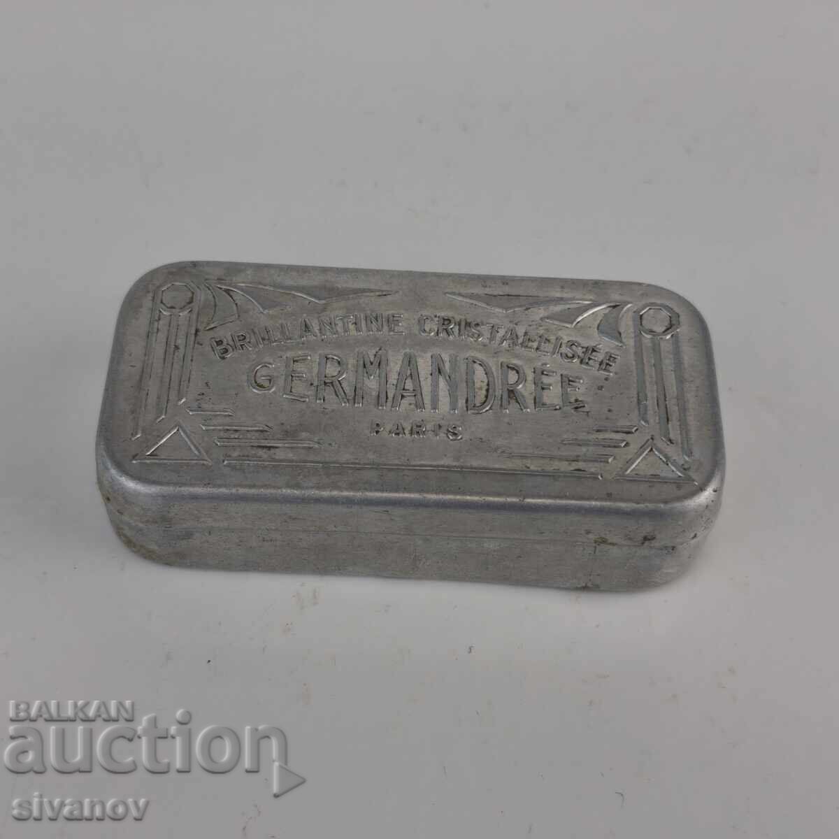 Cutie retro din aluminiu Germandree Paris - Art Deco #6403