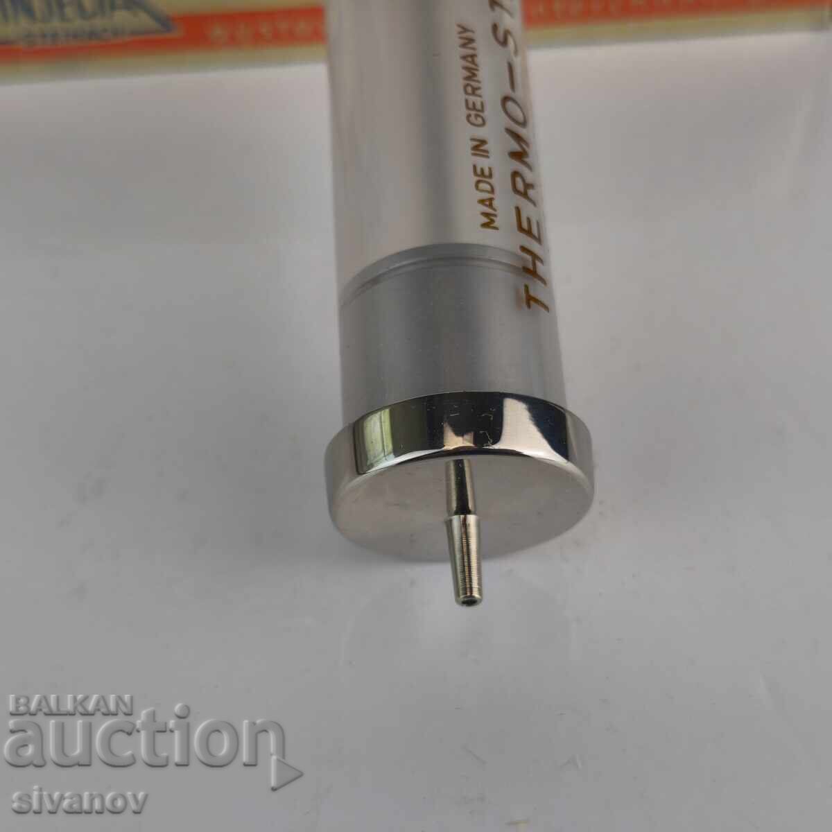 Стара стъклена спринцовка Injecta Steinach Thermo-Stahl#6405 - 5