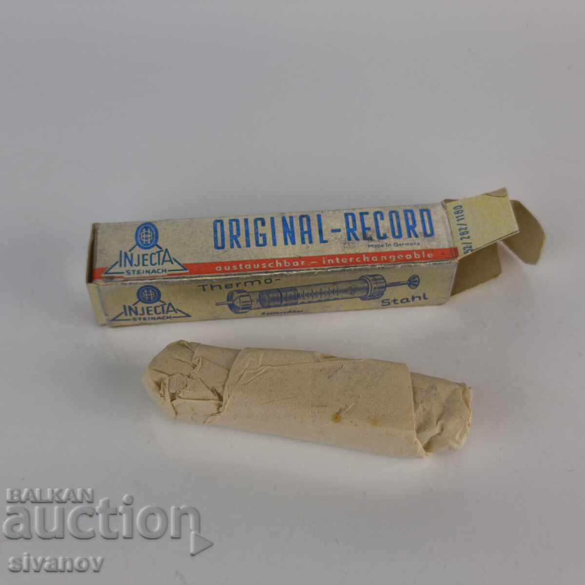 Ρετρό γυάλινη σύριγγα INJECTA Steinach Original-Rec#6406 με τιμή € 9.99 | 19.54 BGN