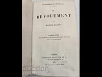 Antique French book "Le Dévouement" (1877) with engravings