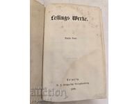 Παλαιό γερμανικό βιβλίο 1869. Τα έργα του Λέσινγκ (Τόμος 4)