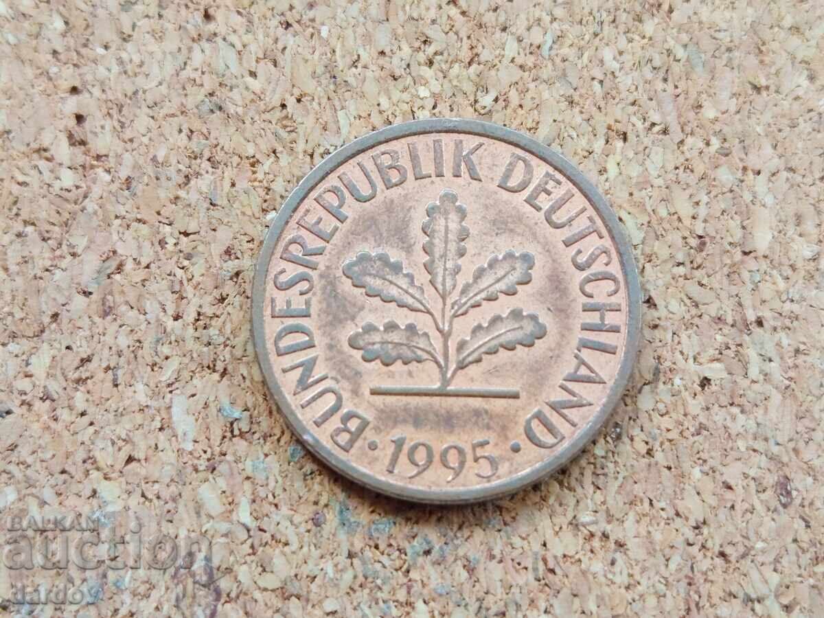Germania 2 pfennigi, 1995 cu preț € 0.30 | 0.59 BGN
