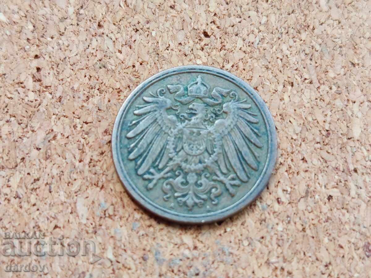 Германия 1 пфениг, 1900 г. с цена € 0.55 | 1.08 лв.