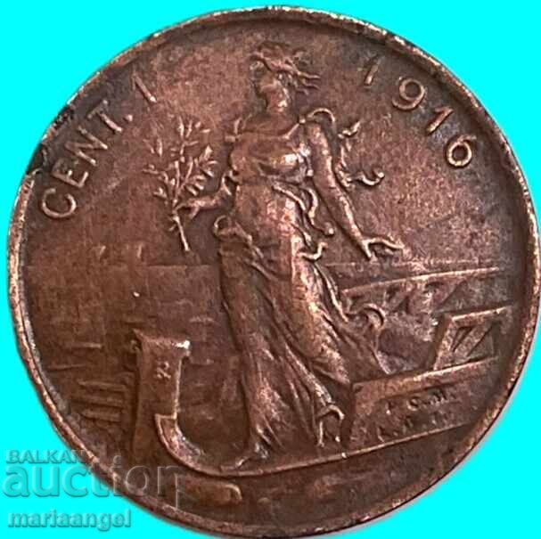 1 centesimo 1916 Italia Victor Emmanuel III 1869-1947 - 7