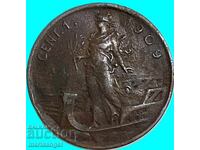 1 centesimo 1909 Italia - an rar