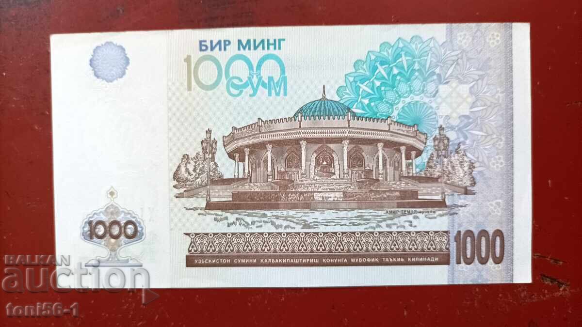 Uzbekistan 1000 som 2021 UNC cu preț € 2.00 | 3.91 BGN