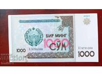 Uzbekistan 1000 som 2021 UNC