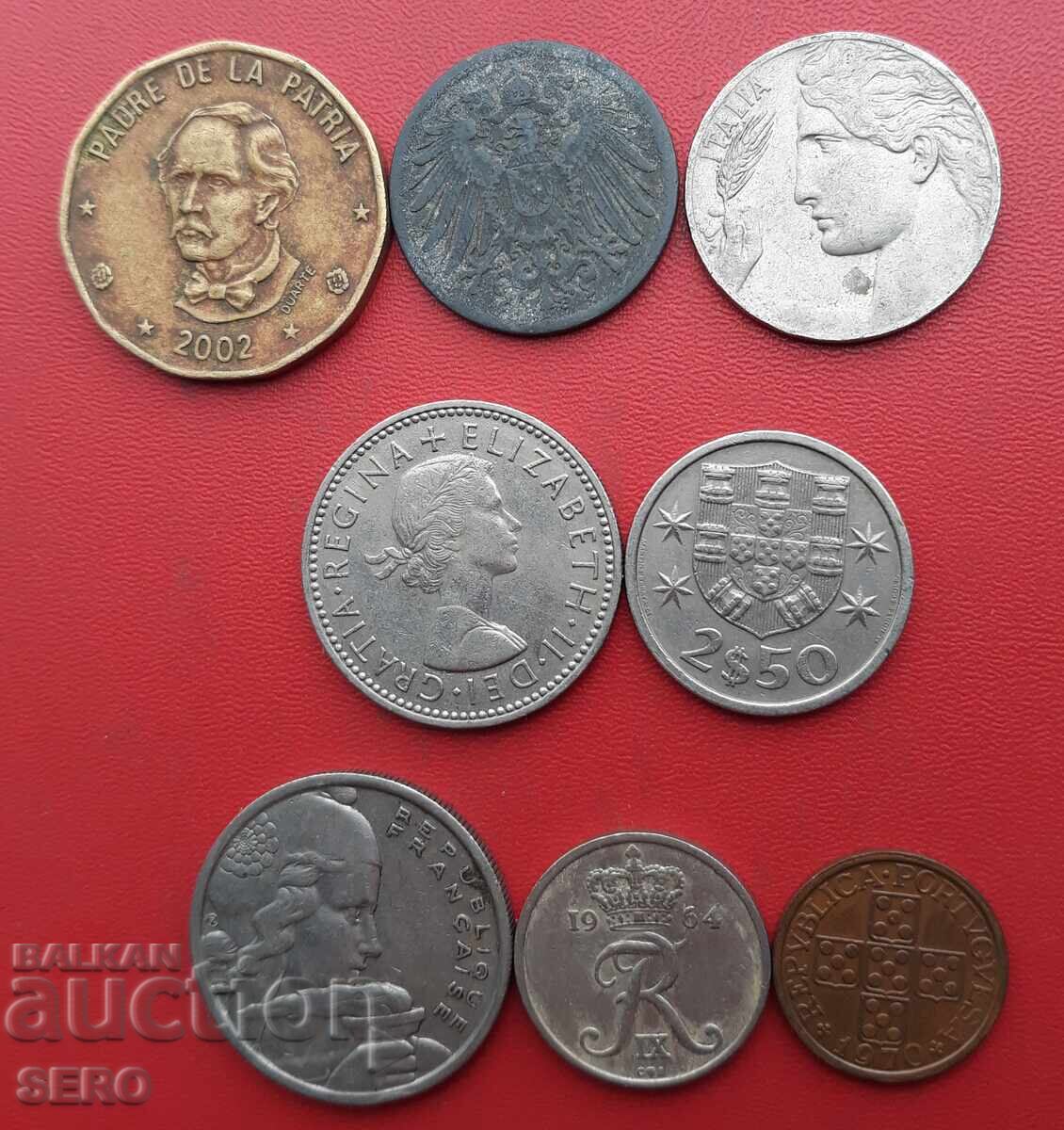 Смесен лот от 8 монети с цена € 0.51 | 1.00 лв.