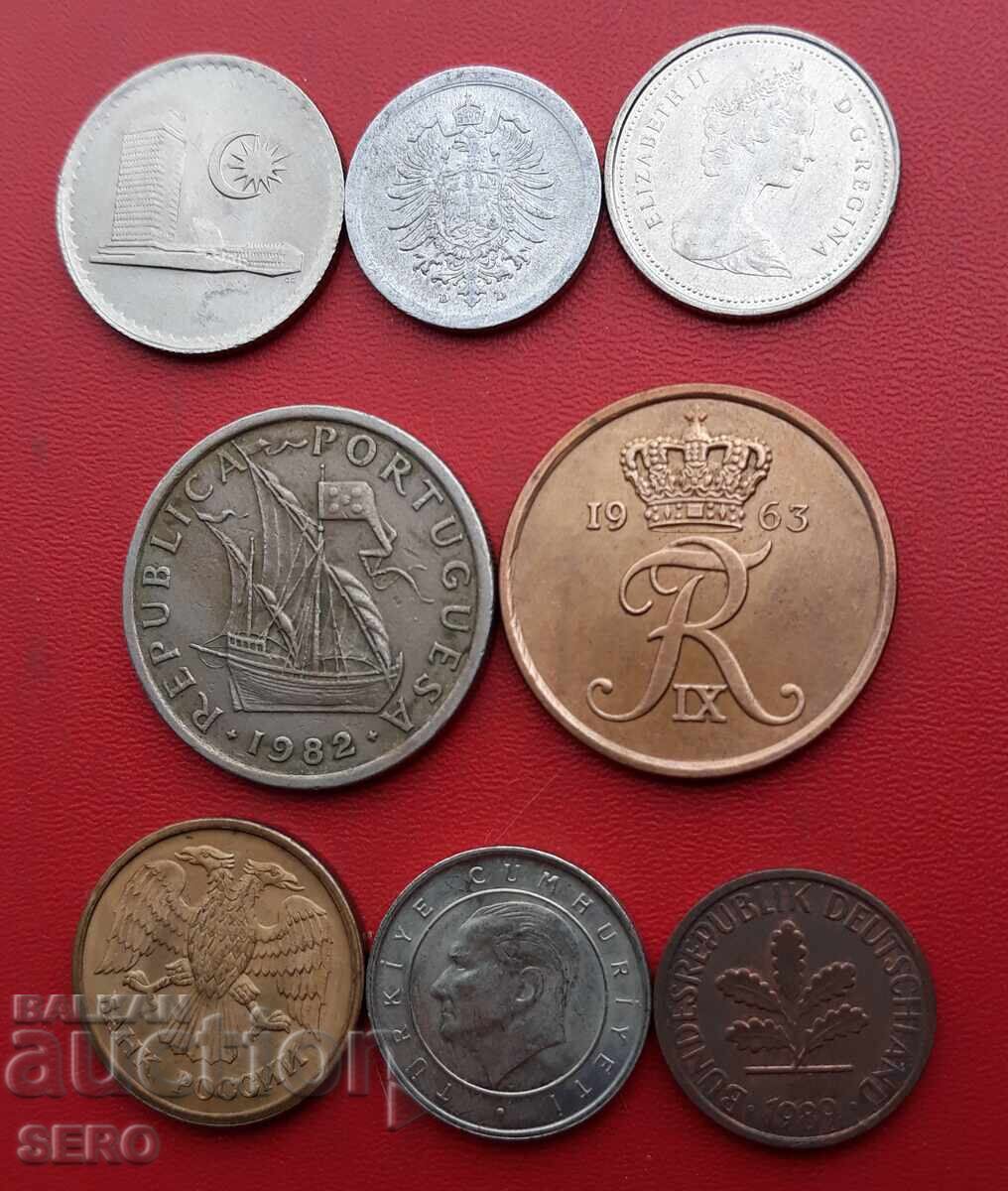 Mixed lot of 8 coins with price € 0.51 | 1.00 BGN
