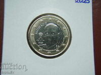 1 Euro 2025 Monaco - Uncirculated