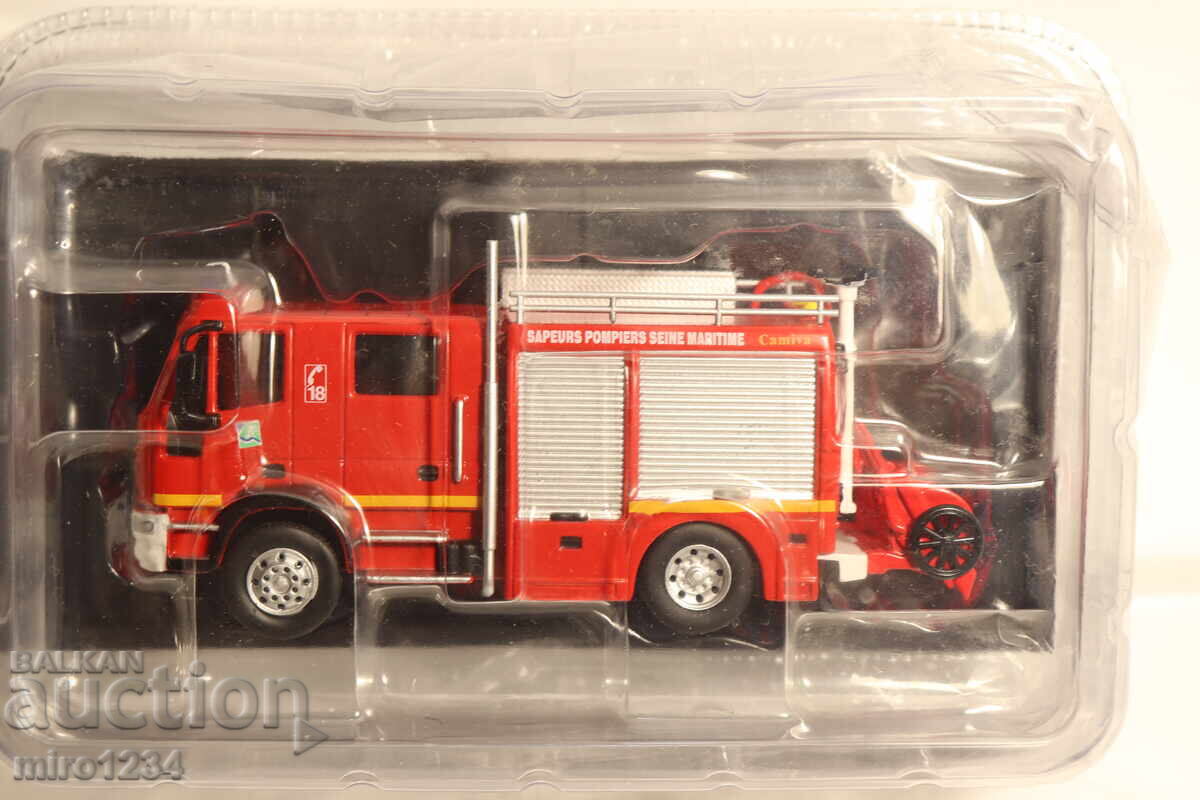 MODEL MAȘINUȚĂ CAMION DE POMPIERI IVECO 1/64 MODEL MAȘINUȚĂ CAMION DE POMPIERI IVECO 1/64