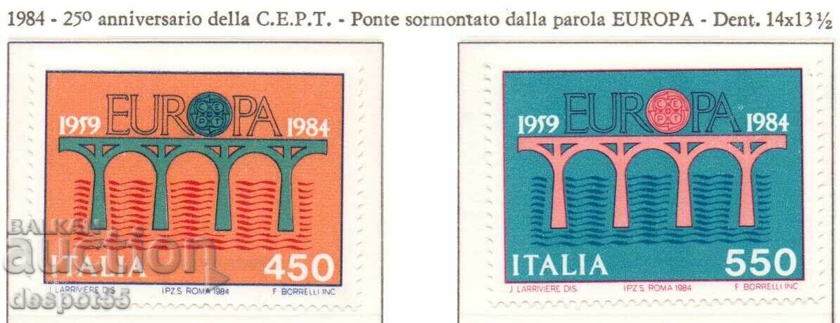 1984. Italia. EUROPA - Poduri. A 25-a aniversare C.E.P.T
