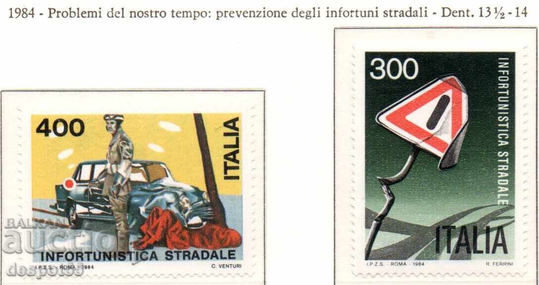 1984. Italia. Siguranța circulației rutiere 1984. Italia. Siguranța circulației rutiere
