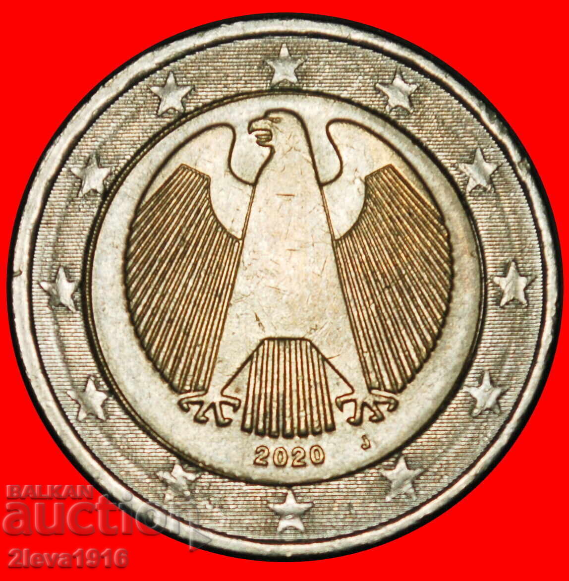 Ⰺ NON-PHALLIC (2008-2026): GERMANY ★ 2 EUROS 2020J HAMBURG!