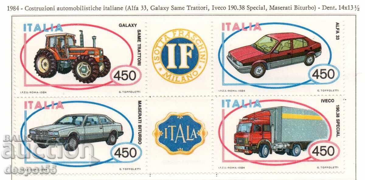 1984. Italia. Vehicule fabricate în Italia 1984. Italia. Vehicule fabricate în Italia