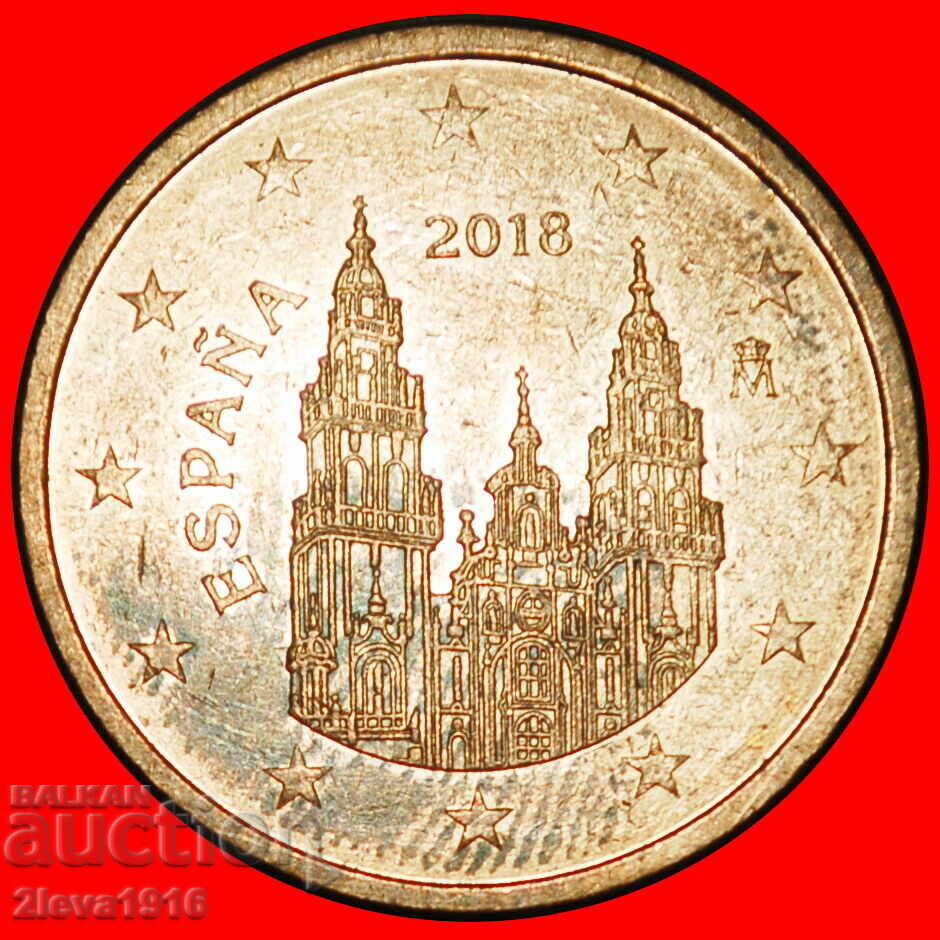 Ⰺ CATHEDRAL (2010-2026): SPAIN ★ 5 EURO CENTS 2018! 1 MODIF.