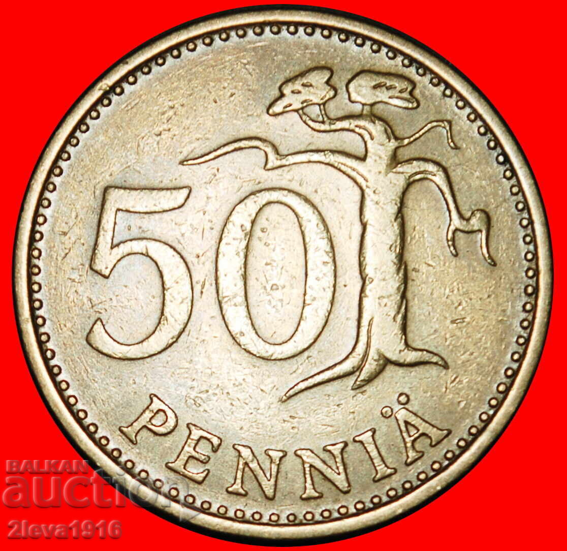 Ⰺ PIN (1963-1990): FINLANDA ★ 50 PENCE 1965S!