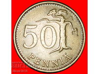 Ⰺ PIN (1963-1990): FINLANDA ★ 50 PENCE 1965S!