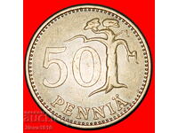 Ⰺ PIN (1963-1990): FINLANDA ★ 50 PENCE 1978K!