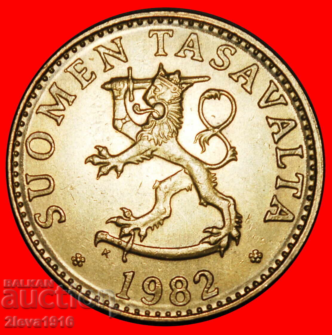 Ⰺ PIN (1963-1990): FINLANDA★50 PENCE 1982K LUCIU DE MONETĂRIE!
