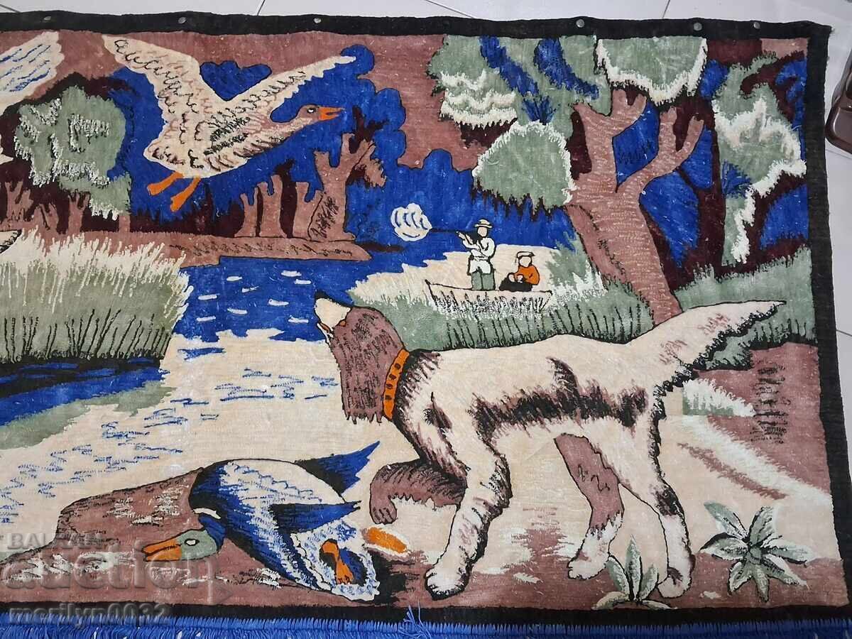 Παλιό βελούδινο χαλί τοίχου, χαλί, πάνελ, εικόνα χαλί με τιμή € 38.65 | 75.59 BGN