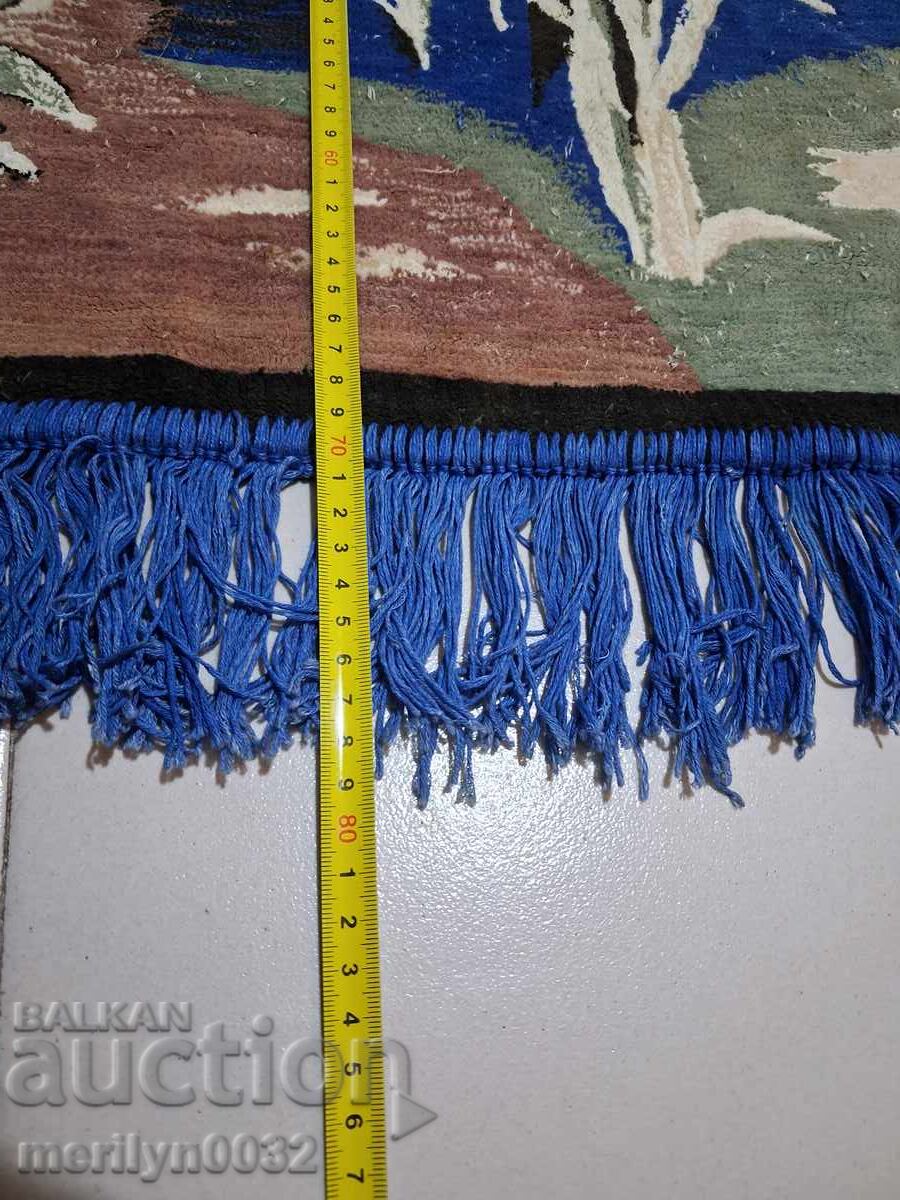 Παλιό βελούδινο χαλί τοίχου, χαλί, πάνελ, εικόνα χαλί - 6