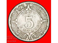 PIATRA SOARELUI (1936-1942): MEXIC ★ 5 CENTAVOS 1937!