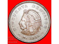 Ⰺ INDIAN HEAD (1955-1959): MEXIC ★ 50 CENTAVOS 1956!