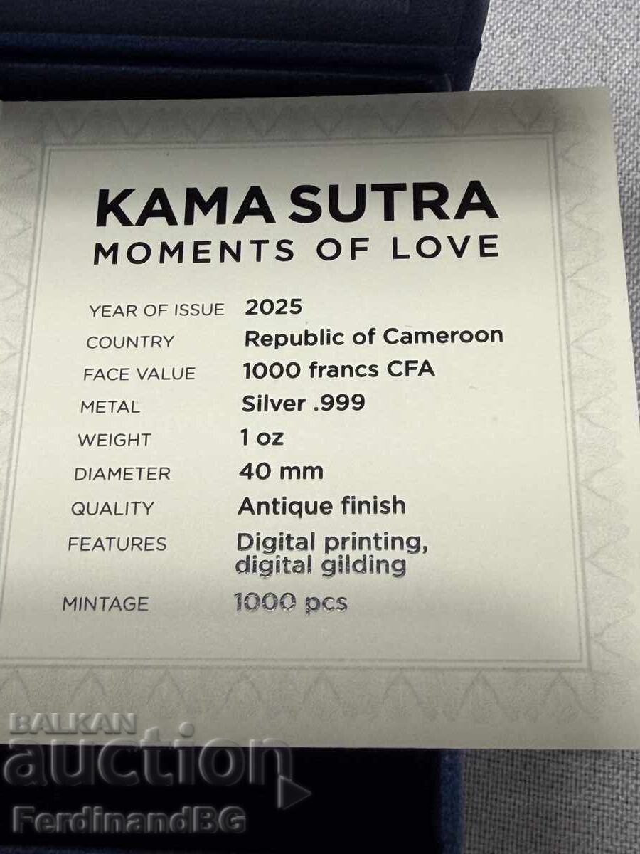 Livrarea 2025 Camerun Kama Sutra Momente de iubire 1 uncie Argint Livrarea 2025 Camerun Kama Sutra Momente de iubire 1 uncie Argint