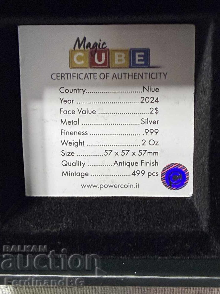 Livrarea Monedă de argint de 2 uncii CUB MAGIC de 2 dolari, 2 dolari Livrarea Monedă de argint de 2 uncii CUB MAGIC de 2 dolari, 2 dolari