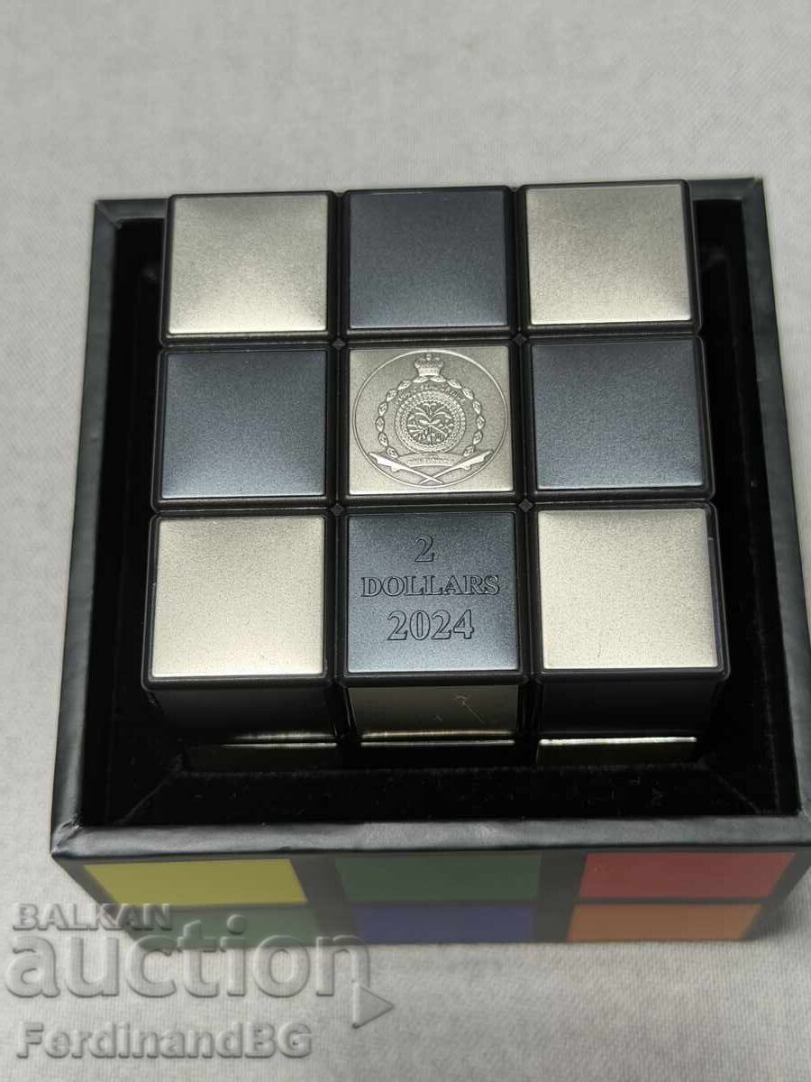 Monedă de argint de 2 uncii CUB MAGIC de 2 dolari, 2 dolari Monedă de argint de 2 uncii CUB MAGIC de 2 dolari, 2 dolari