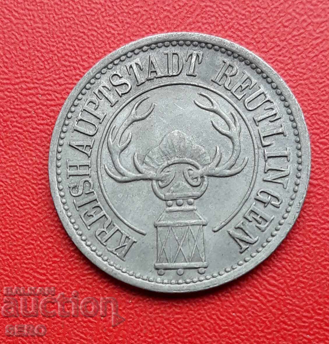 Германия-Баден-Вюртенберг-Ройтлинген-50 пфенига 1918 с цена € 6.00 | 11.74 лв.