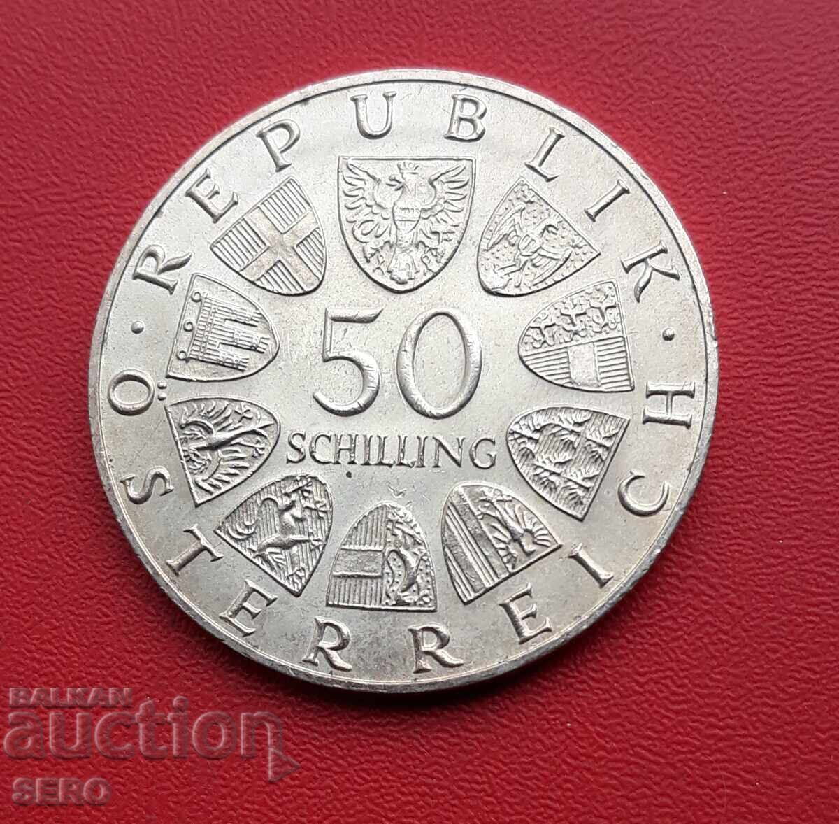 Austria-50 Shillings 1969-450th Anniversary of the Death of Maximilian I