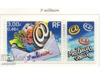 2000. Franţa. Timbre de salut pentru noul mileniu.