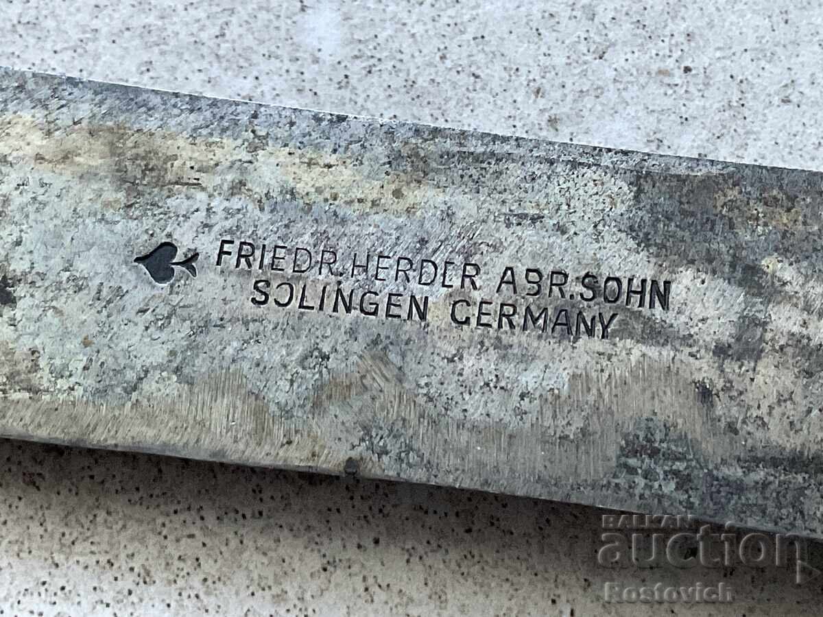 Античен нож Solingen (Асо Пика): Friedr. Herder ASR. с цена € 77.00 | 150.60 лв.