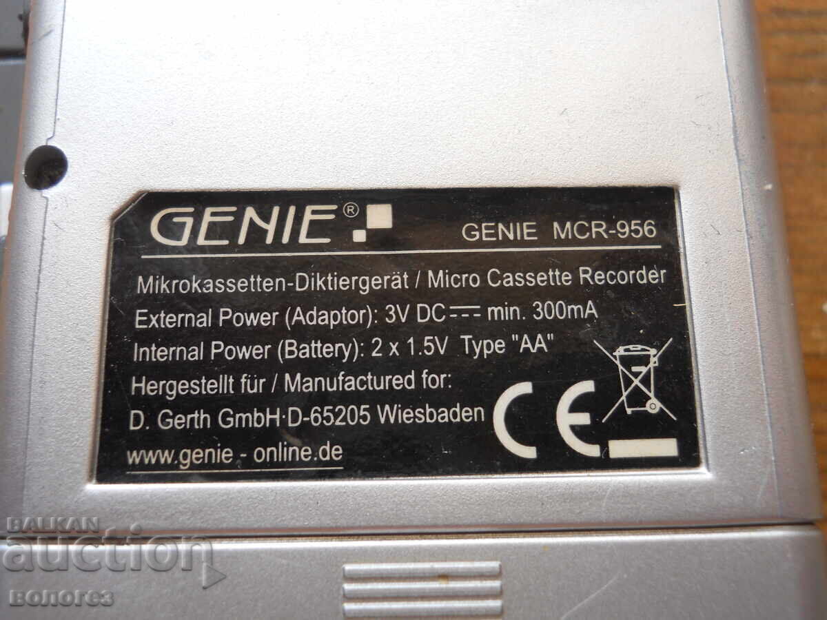 Dictafon vechi "Genie" cu casetă - Germania - 5 Dictafon vechi "Genie" cu casetă - Germania - 5