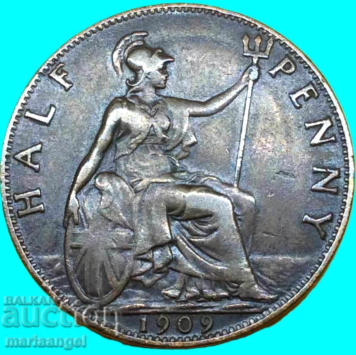 Μεγάλη Βρετανία 1/2 πένα 1909 - 7