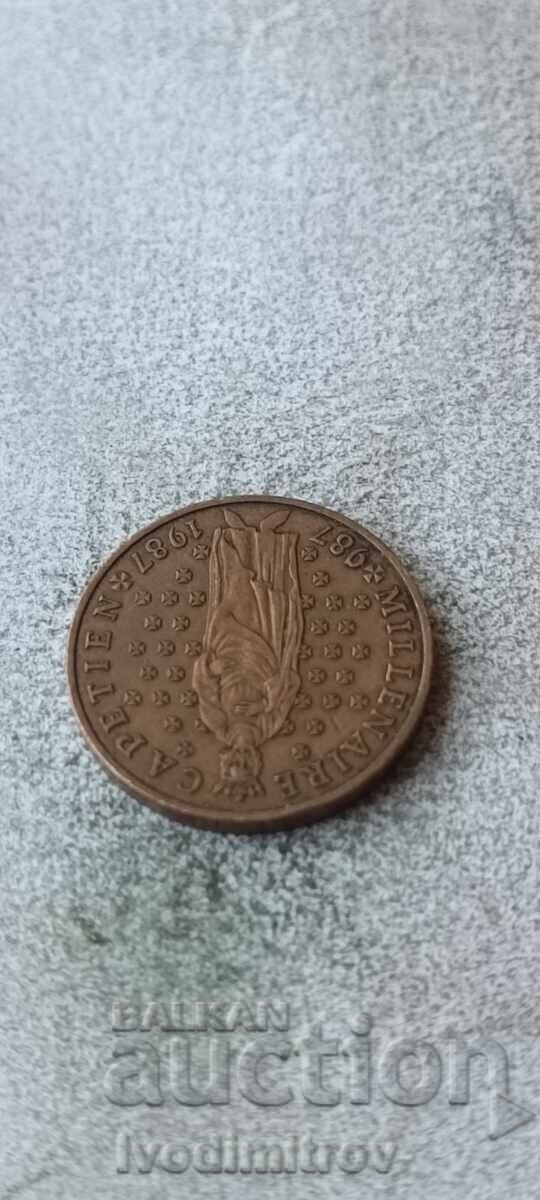 France 10 Francs 1987 Millennium of the Capetian Dynasty with price € 1.74 | 3.40 BGN France 10 Francs 1987 Millennium of the Capetian Dynasty with price € 1.74 | 3.40 BGN